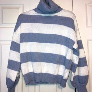 ⚪️Womens turtleneck striped shein sweater